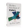 进口英文原版正版 卡尔爷爷My Very First Book of colora颜色 作者 Eric Carle 幼儿启蒙图书2-5岁 上下翻页配对纸板撕不烂书