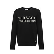Versace/范思哲24春夏男士棉字母印花圆领纯棉套头卫衣男奢侈品