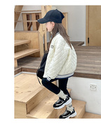 韩版童装女童冬装棉衣2023秋冬季儿童夹棉外套棒球服洋气时髦
