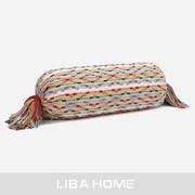 北欧ins轻奢风儿童沙发样板现代创意编织流苏糖果枕抱枕床头靠垫