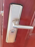 不锈钢防盗门锁套装木门把手面板家用通用型锁具锁芯大铁门锁手柄