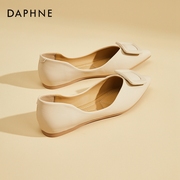 Daphne达芙妮 女神~软底单鞋女气质不磨脚尖头仙女风平底飘鞋