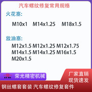 套装含螺丝套304不锈钢，螺套扳手丝锥钻头，冲断汽车螺纹修复工具