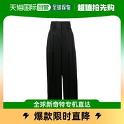 香港直邮givenchy黑色高腰，绸缎长裤bw50cn120h001