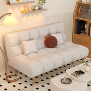 奶油风小户型可折叠两用沙发床出租房客厅布艺沙发公寓民宿小沙发