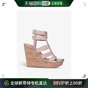 香港直邮潮奢carvela女士，kunning软木高跟，编织坡跟鞋