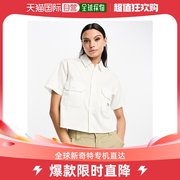 香港直邮潮奢dickies迪凯斯女士，dickies短袖工作，衬衫(白色)