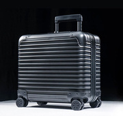 。新全铝镁合金登机箱14寸电脑拉杆箱16寸金属框旅行箱17寸行李箱