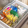 冰箱雪糕收纳盒棒冰淇淋防倾倒分格，伸缩隔板分类整理盒塑料分隔板