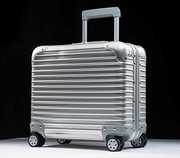 全铝合金登机箱14寸电脑拉杆箱16寸金属旅行箱18寸商务行李箱