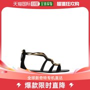 美国直邮giuseppe zanotti 女士 凉鞋平底贴花麂皮