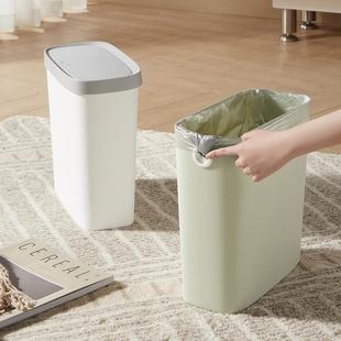 家用塑料简约垃圾桶长筒形无盖耐压垃圾筒厨房卫生间垃圾收纳桶