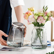 简约创意ins风玻璃花瓶，网红水养鲜花干花插花花，器客厅装饰摆件
