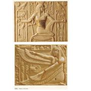 砂岩浮雕埃及女王装饰背景墙人物雕刻室内外壁画立体雕刻砂岩画