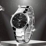 瑞士劳思琪品牌，钨钢手表男学生，时尚魅力防水日历腕表