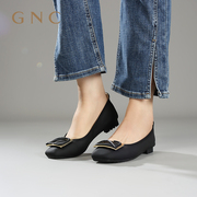 GNC蛋卷鞋女真皮商场同款秋季超舒软平底单鞋软底平跟鞋