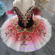 专业版精美定制tutu裙女童芭蕾舞表演服舞台比赛服成人亮片演出服