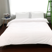 旅店床上用品四件套纯色被罩，单色客栈纯黑色，床单被套三件套秋冬款