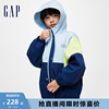Gap男童装春季2024时髦拼色外套大小童同款洋气夹克890196