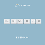 mac套装-山海陶瓷，键帽光滑釉面均匀透光机械键盘键帽原厂高度