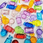 儿童宝石玩具水晶女童塑料戒指鱼仿真动物亚克力钻石贝壳透明沙滩