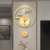 新中式挂钟客厅黄铜轻奢装饰挂表网红时尚创意现代艺术家用钟表