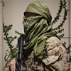 外贸出口阿拉伯方巾绿色沙色战术围巾纯棉披肩户外军迷防风沙面罩