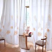 时尚窗帘绣花纱帘透光不透人加厚窗纱，客厅遮光卧室北欧现代挂钩