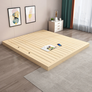 松木床板 1.5米双人排骨架1.8米榻榻米硬木板实木加厚木床垫