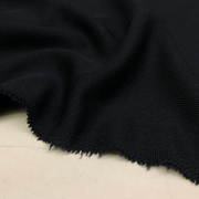 半米价纯黑色粗斜纹精纺，粗做时装羊毛布，了春秋款西装外套面料