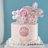 网红蜜雪儿公主生日蛋糕装饰摆件卡通小仙女美少女孩天使烘焙插件