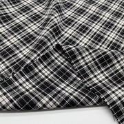 韩国进口黑白格纹布料高端色织，tr抗皱垂感好衬衫裙子休闲裤子面料
