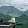 山影个性定制壁画墙画 中式山景水墨画客厅沙发卧室书房背景墙画