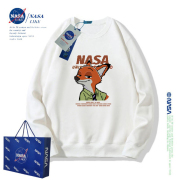 NASA联名动物城男女童卫衣加绒秋冬装2024儿童亲子装上衣