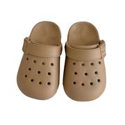 男童女童夏季户外穿防滑亲子洞洞鞋简约纯色包头儿童宝宝沙滩凉鞋