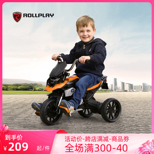美国rollplay如雷儿童三轮脚踏车，宝马骑行摩托车2-5岁自行车玩具