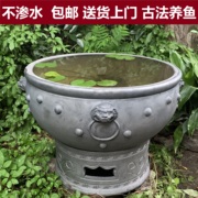 老北京鱼盆泥盆陶瓷鱼缸乌龟缸碗莲睡莲盆荷花缸古法养鱼大鱼缸