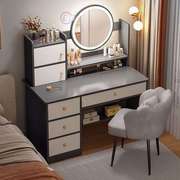 现代简约化妆柜主卧led化妆镜，化妆台卧室梳妆台小户型小型化妆桌