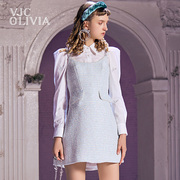 VJC OLIVIA2023春夏吊带连衣裙小香法式小众设计高级小礼裙女款新