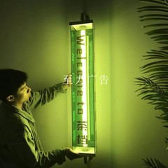 创意网红彩色半透明亚克力灯箱广告牌咖啡奶茶店双面发光展示定制