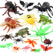 多款儿童科教认知仿真bb叫动物昆虫青蛙蝙蝠蜘蛛套装模型摆件玩具