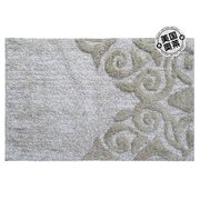 vibhsa 浴室地毯锦缎图案米色和象牙色 - 象牙色 美国奥莱直