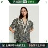 韩国直邮VANESSA BRUNO 衬衫 22FW populet黑色 蕾丝图案 棉 衬衫
