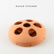 kulehome陶瓷蚊香炉，家用室内檀香炉，茶道盘创意陶土炉带盖蚊香盘