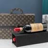 红酒包装礼盒高档双支装皮盒木盒黑色酒箱手提袋2葡萄酒盒子定制