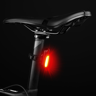 自行车尾灯usb充电山地车夜间警示灯，激光灯骑行装备配件单车前灯
