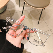 防蓝光辐射眼镜女款抗疲劳电脑近视眼镜框护眼目平光镜大男韩版潮