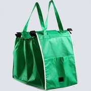 绿色环保袋超市购物袋，可夹推车tv产品可折叠袋子