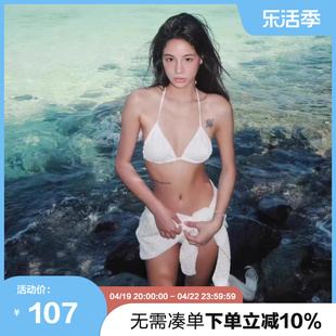 omom2024BIKIN女士游泳衣性感比基尼裙式泳装温泉度假泳装