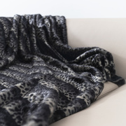 高级环保仿皮草材质轻奢，豹纹点水貂绒，毛毯床上装饰沙发盖毯子春秋